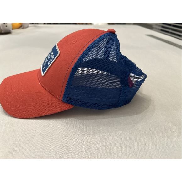 Southern Tide Trucker Hat Classic Patch Logo Blue Coral One Size - Picture 2 of 11